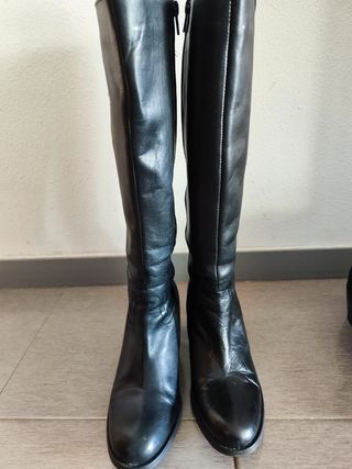 Botas altas piel talla 39