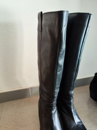 Botas altas piel talla 39