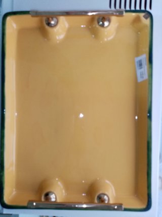 Bandeja Cerámica Lemon Asas Latón Marshall Sevilla
