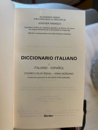 Diccionario Italiano-Español