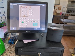 Caja registradora + impresora + mondero
