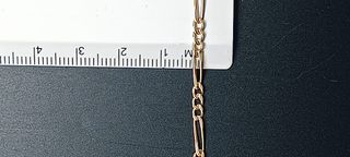 J-0639 Cadena figaro en oro de 18K. Ocasión