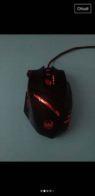 Mouse gaming Zelotes T90 con LED e USB 