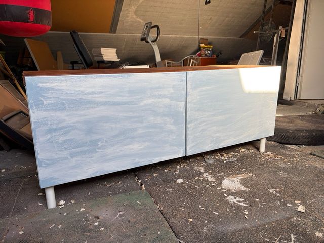 Mueble Tv Besta IKEA restaurado sin patas