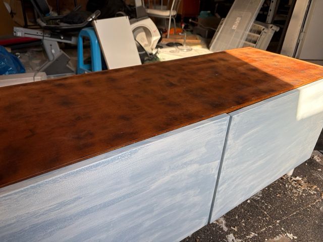 Mueble Tv Besta IKEA restaurado sin patas