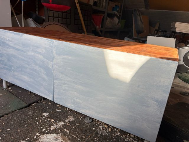 Mueble Tv Besta IKEA restaurado sin patas