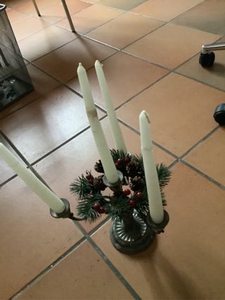 Portacandele peltro