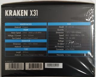 REFRIGERACION LIQUIDA NZXT Kraken X31