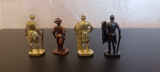 Set 4 Soldatini in metallo Kinder vintage