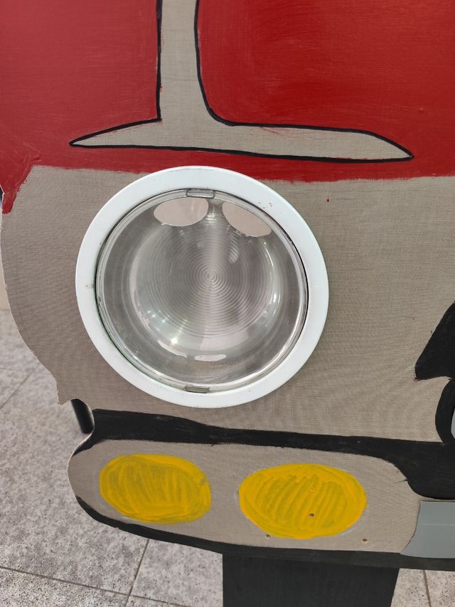 Photocall coche madera