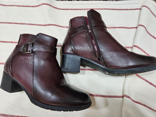 Botines mujer burdeos n°40