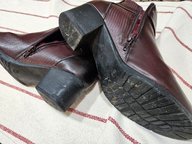 Botines mujer burdeos n°40