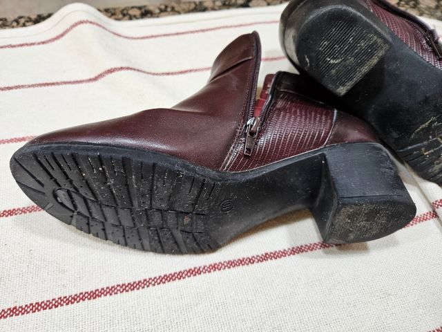 Botines mujer burdeos n°40