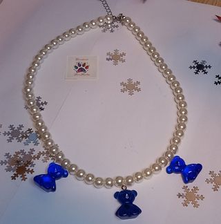 Collar de perlas ositos mini