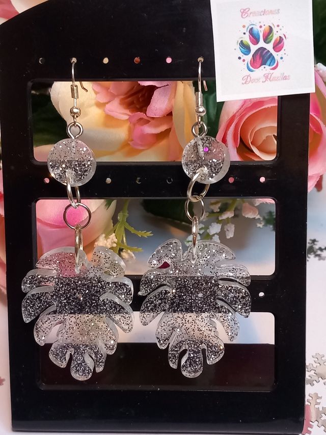 Pendientes de resina
