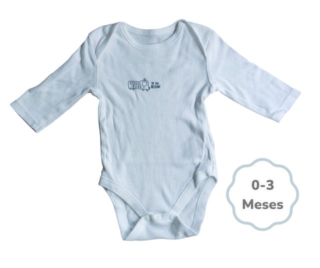 Body Branco Primark 0-3 meses