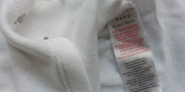 Body Branco Primark 0-3 meses