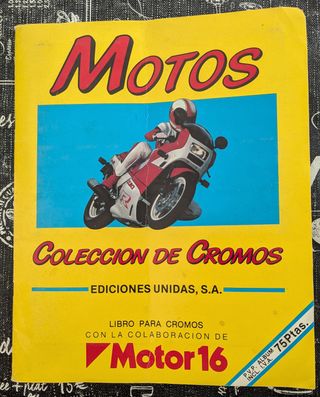 Álbum cromos motos Motor 16