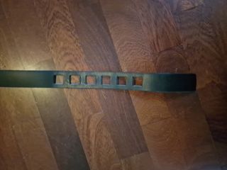 Cintura Bastard in cuoio, nero, 130 cm, nuova