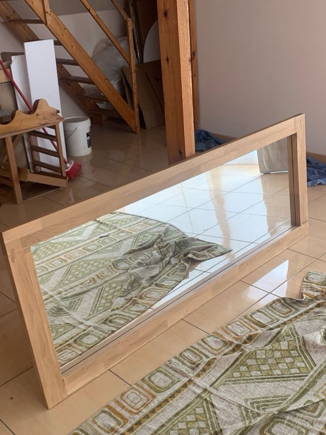 Specchio in rovere massiccio (NUOVO)