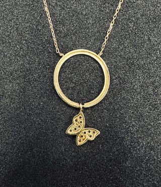 Cadena Bilbao mariposa Oro 18K, 2.27gr, 43cm