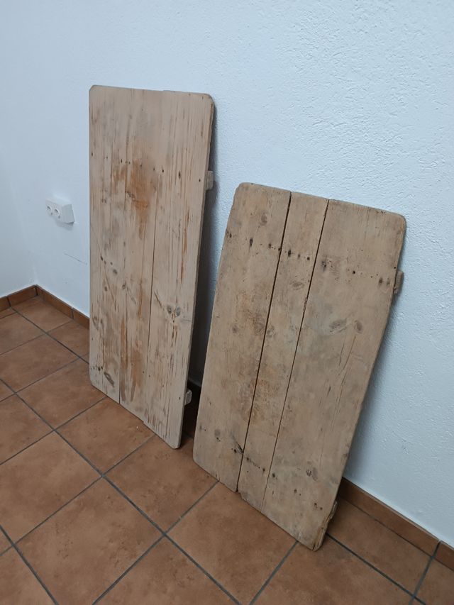 Tablas de panadería antiguas