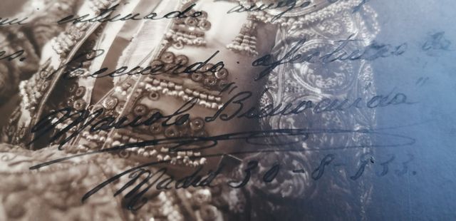MANOLO BIENVENIDA TORERO FOTOGRAFIA AUTOGRAFO 1933