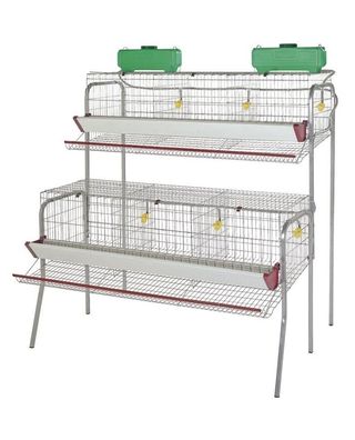 Jaula para gallinas de 6 departamentos