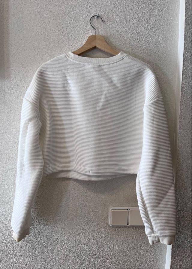 Sudadera blanca mujer