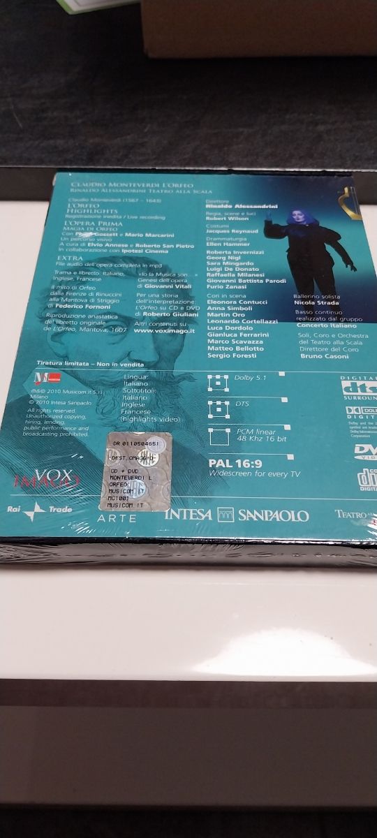 Cd+dvd Claudio Monteverdi l'orfeo