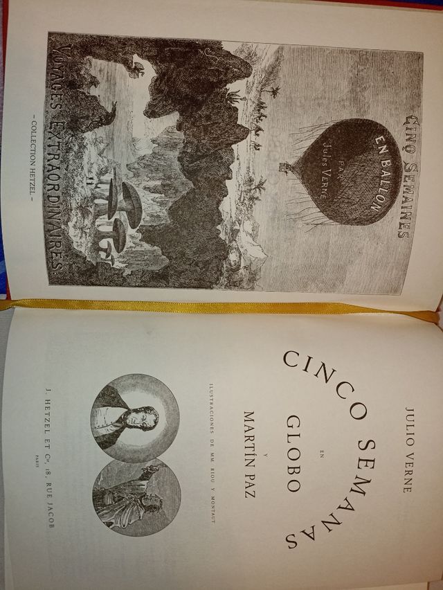 Libro Cinco semanas en globo