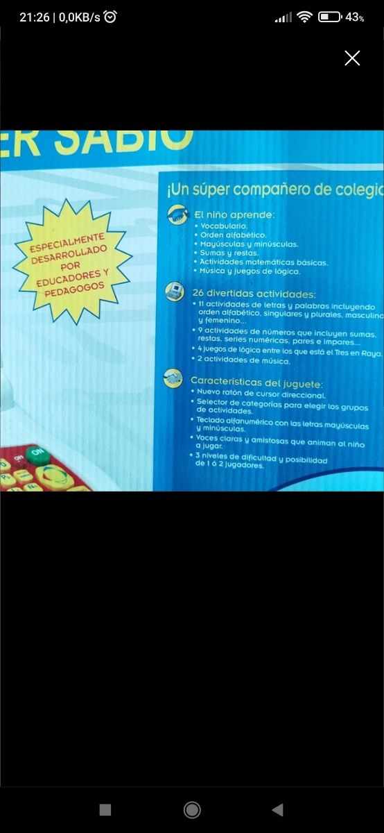 REGALO CON LA COMPRA DEL  SUPER SABIO