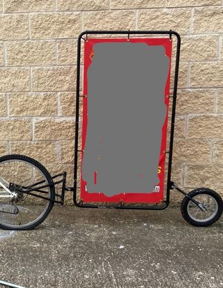 Remolque publicitario para bici