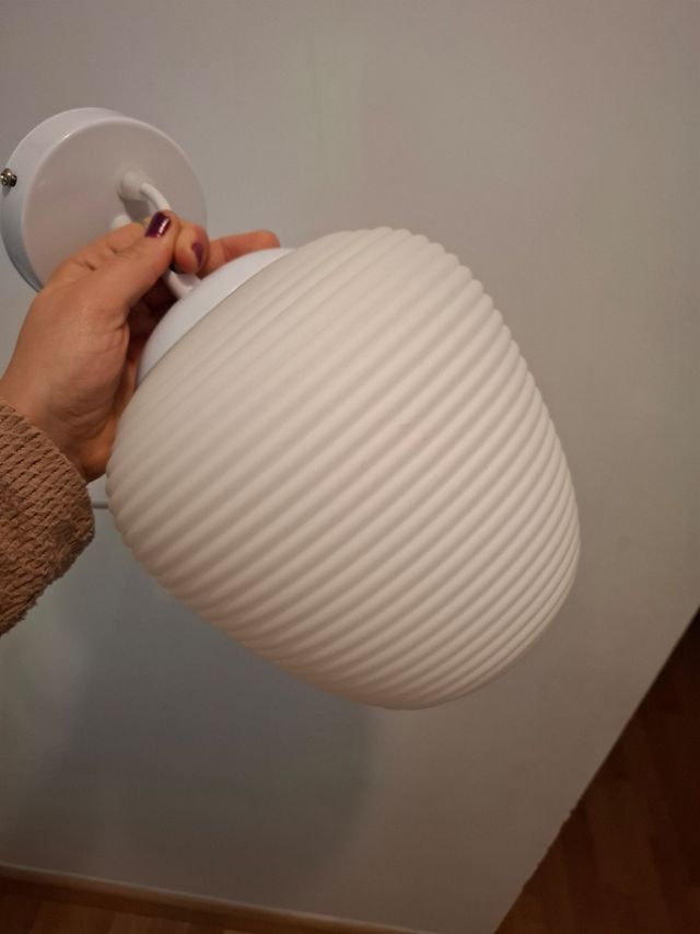 Lampada per interni lampada in vetro bianco