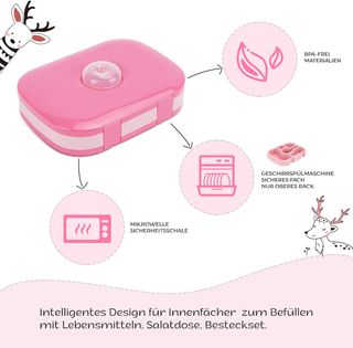 Contenitore per il pranzo per bambini con scompart