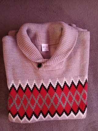 Jersey de lana gris  niño 14 años