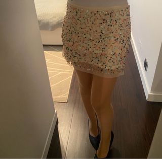 Minifalda abalorios