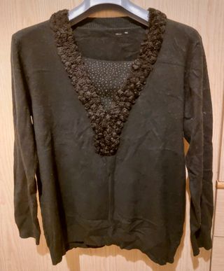 Maglione grigio scuro donna