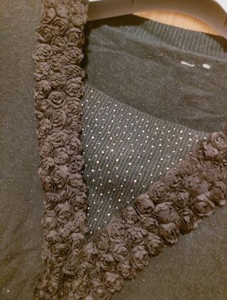 Maglione grigio scuro donna