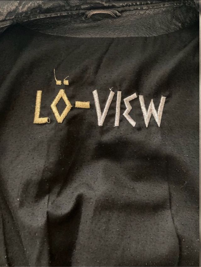 Cazadora de poel efecto envejecido