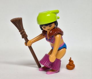 Playmobil Pastora Caganer Cagon Aldeana Portal