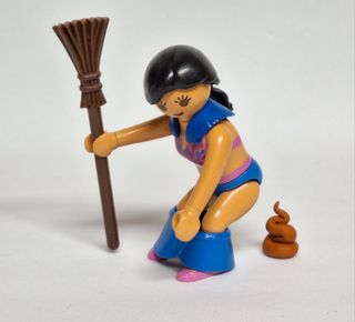 Playmobil Pastora Caganer Cagon Aldeana Portal
