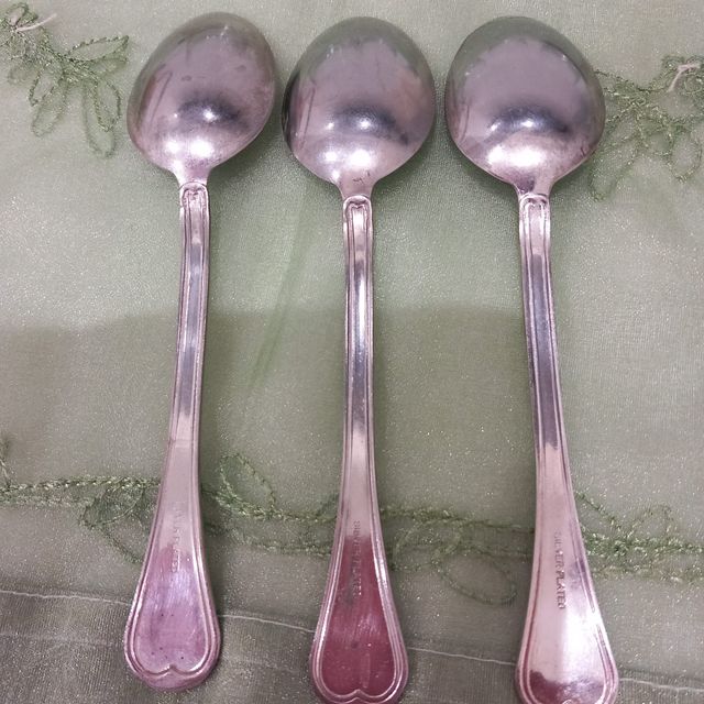 Vasos con cucchiaini in silver plated