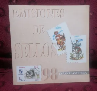 LIBRO OFICIAL CORREOS ESPAÑA Y ANDORRA 1998 EMISI