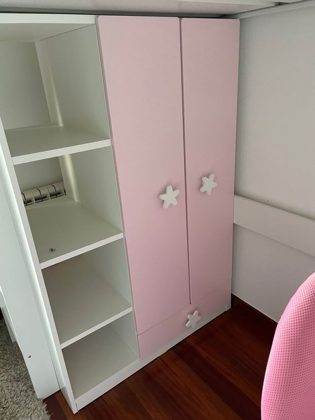 Cama ikea+armario+estanteria+pupitre+cajones