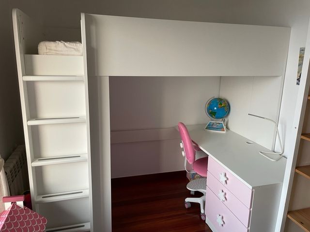 Cama ikea+armario+estanteria+pupitre+cajones