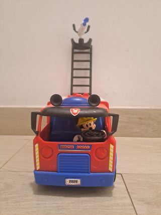 Camión de bomberos Mickey rojo