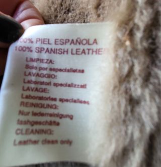 Abrigo de piel girada