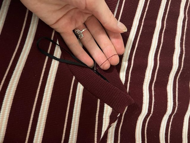 Vestito a righe estivo a maniche corte