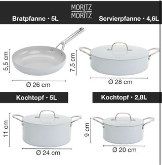 Moritz & Moritz Set di pentole e padelle